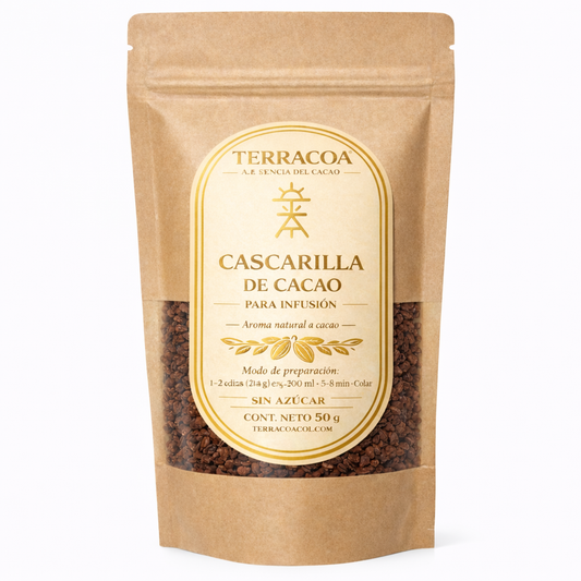 Cascarilla de Cacao 100% Natural 50 g | Té de Cacao